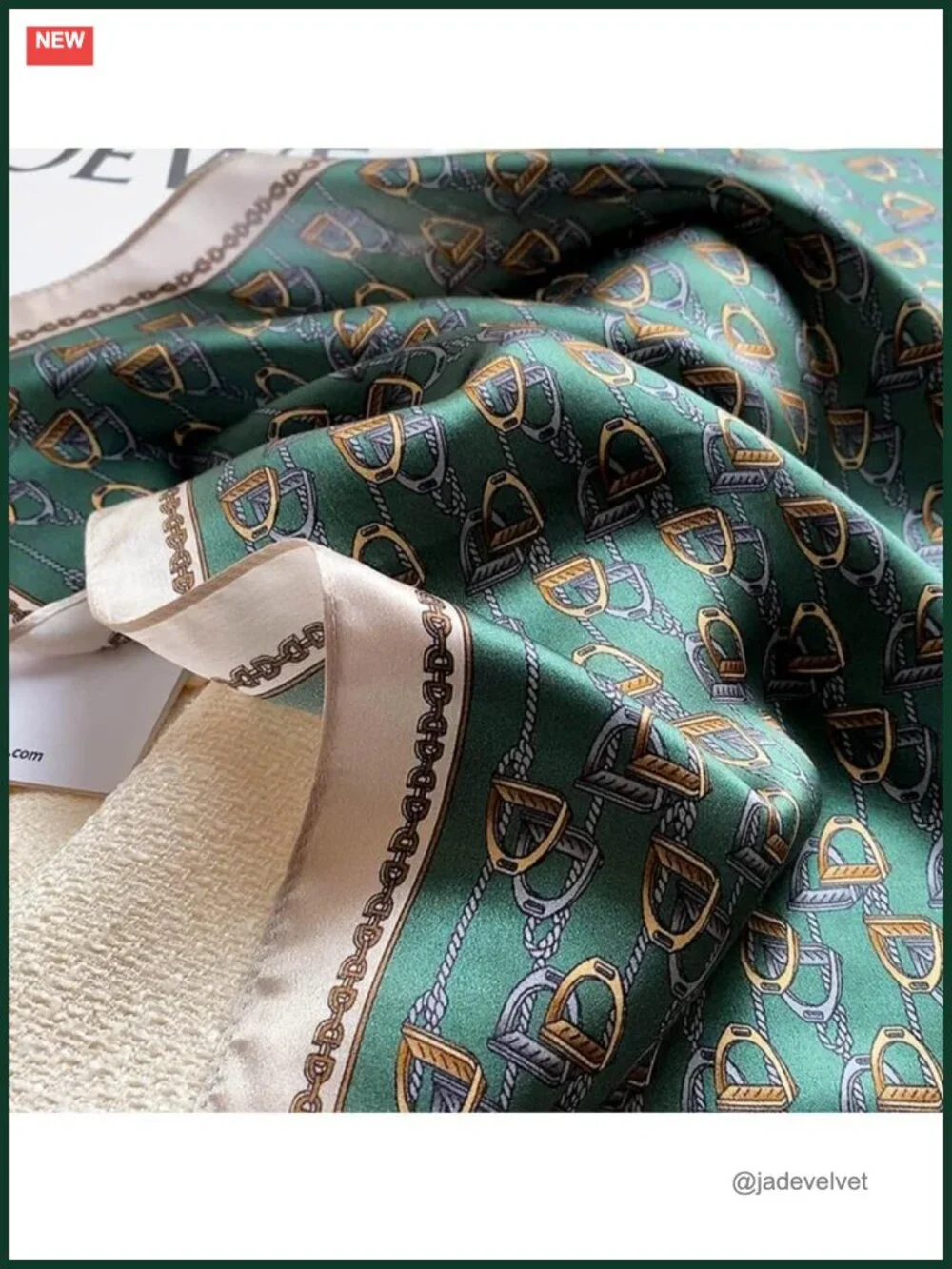 100% Pure Mulberry Silk Small Square Scarf 21x21 Digital Printed Lightweight